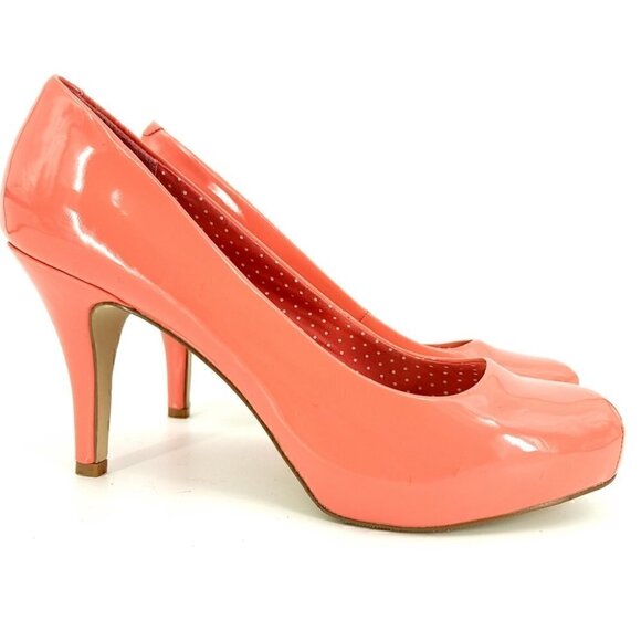 Madden Girl 9 Coral Vegan Patent 4" Heel .75" Platform - Picture 5 of 11